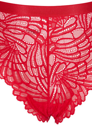 Regular-rise lace g-string, True Red , Packshot image number 2
