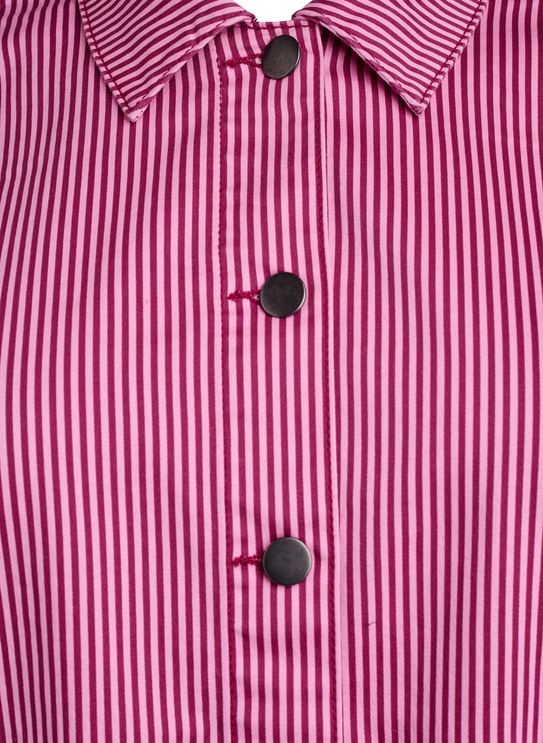 Zizzifashion Striped shirt with pockets, Red, Packshot image number 2