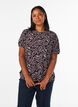 Blouse with short sleeves and paisley print, Dark Bordeaux, Model image number 0