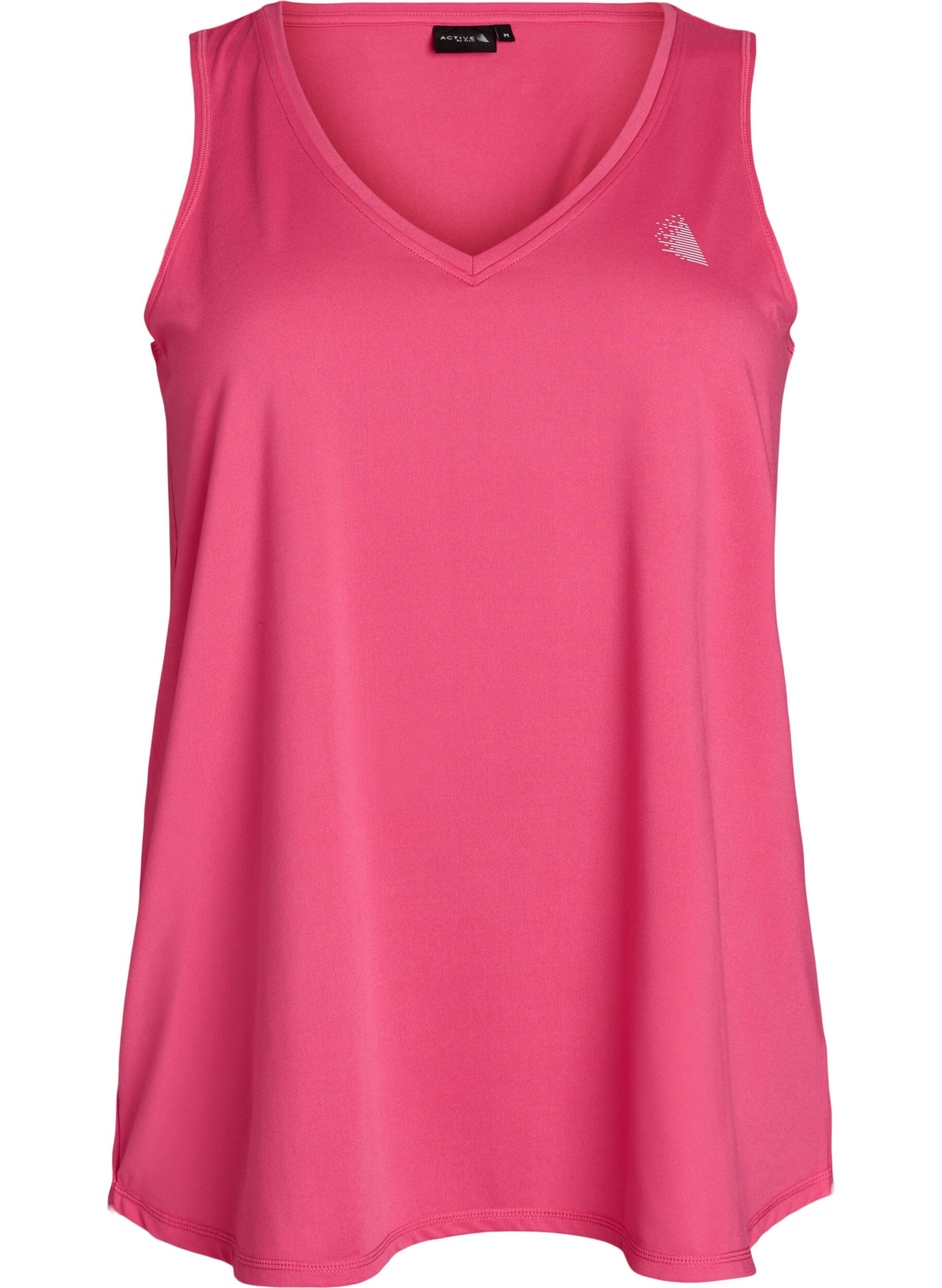 Sports top with V-neck