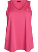 Sports top with V-neck, Pink, Packshot image number 0