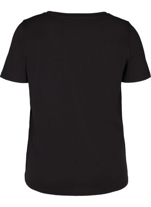 Short-sleeved t-shirt with print, Black, Packshot image number 1