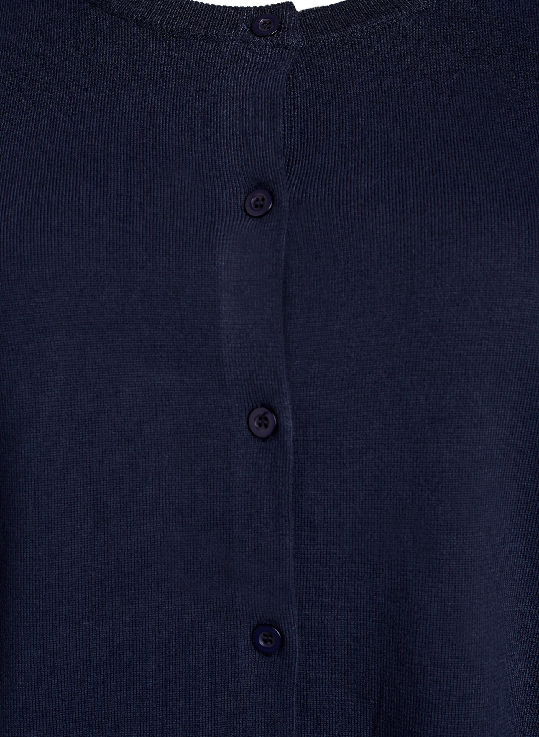 Zizzifashion FLASH - Fine-knit cardigan with round neck, Blue, Packshot image number 2