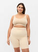 Light shapewear shorts with high-rise waist, Beige, Model image number 0