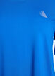 Workout top with 3/4 sleeves, Blue, Packshot image number 2