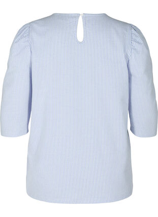 Striped Blouse with 3/4 Sleeves, Lavender Lustre, Packshot image number 1