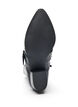 Leather ankle boot with strap and studs, Black, Packshot image number 5