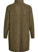 Knee-length knitted dress with high neck, Green, Packshot image number 1