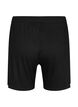 Loose-fitting viscose shorts with ribbing, Black, Packshot image number 1