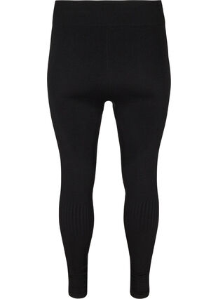 Seamless sports tights, Black, Packshot image number 1