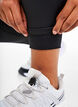 Training tights with fleece lining, Black, Model image number 3