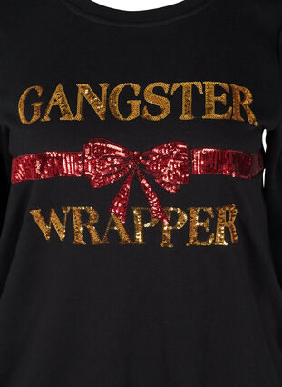 Christmas sweater, Black Wrapper , Packshot image number 2
