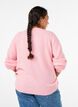 Knit cardigan with wool and buttons, Pink, Model image number 2