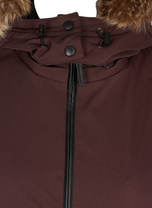 Winter jacket with zip and pockets, Fudge, Packshot image number 2