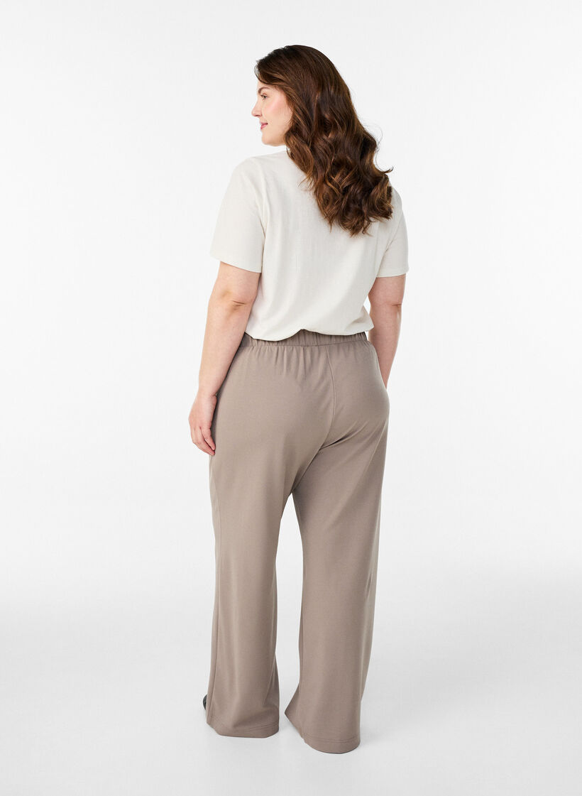 FLASH - Wide-leg trousers, Beige, Model image number 2
