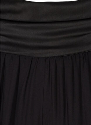 Loose 3/4-length trousers in viscose, Black, Packshot image number 2