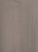 Blouse with smock cuffs and V-neck, Beige, Packshot image number 2