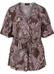 Printed viscose tunic with 2/4 sleeves, Bracken Paisley, Packshot image number 0