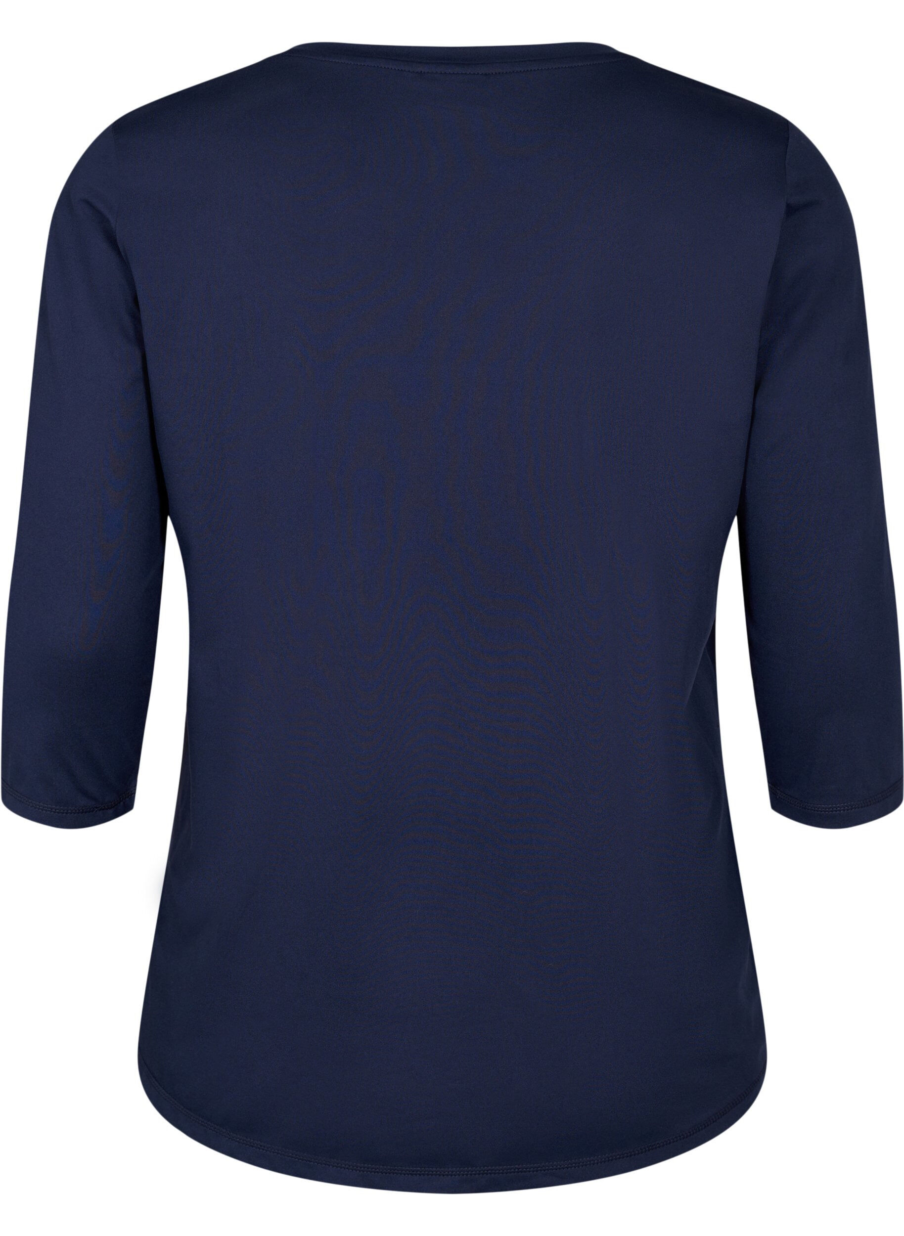 Zizzifashion Workout top with 3/4 sleeves, Blue, Packshot image number 1