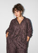 Bomber jacket with floral jacquard, Brown, Model image number 0