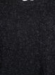 Short knitted dress with wavy hem and slits, Dark Grey, Packshot image number 2