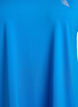 Loose training t-shirt with v-neck, Blue, Packshot image number 2