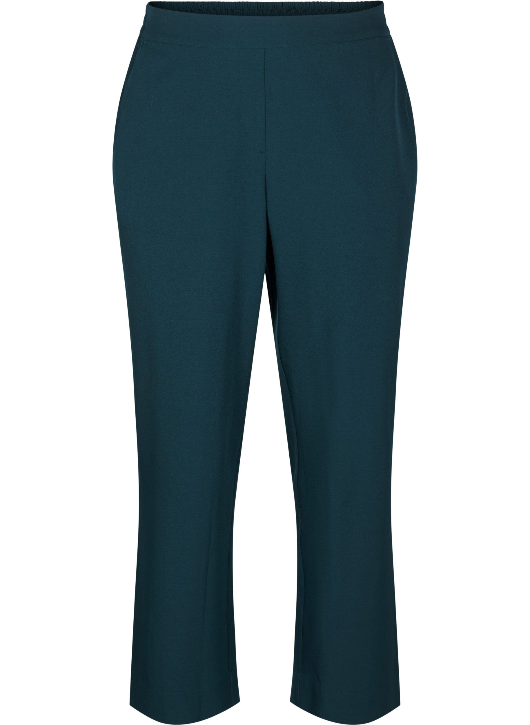 Zizzifashion FLASH - Loose trousers with pockets, Sea Moss Melange, Packshot image number 0