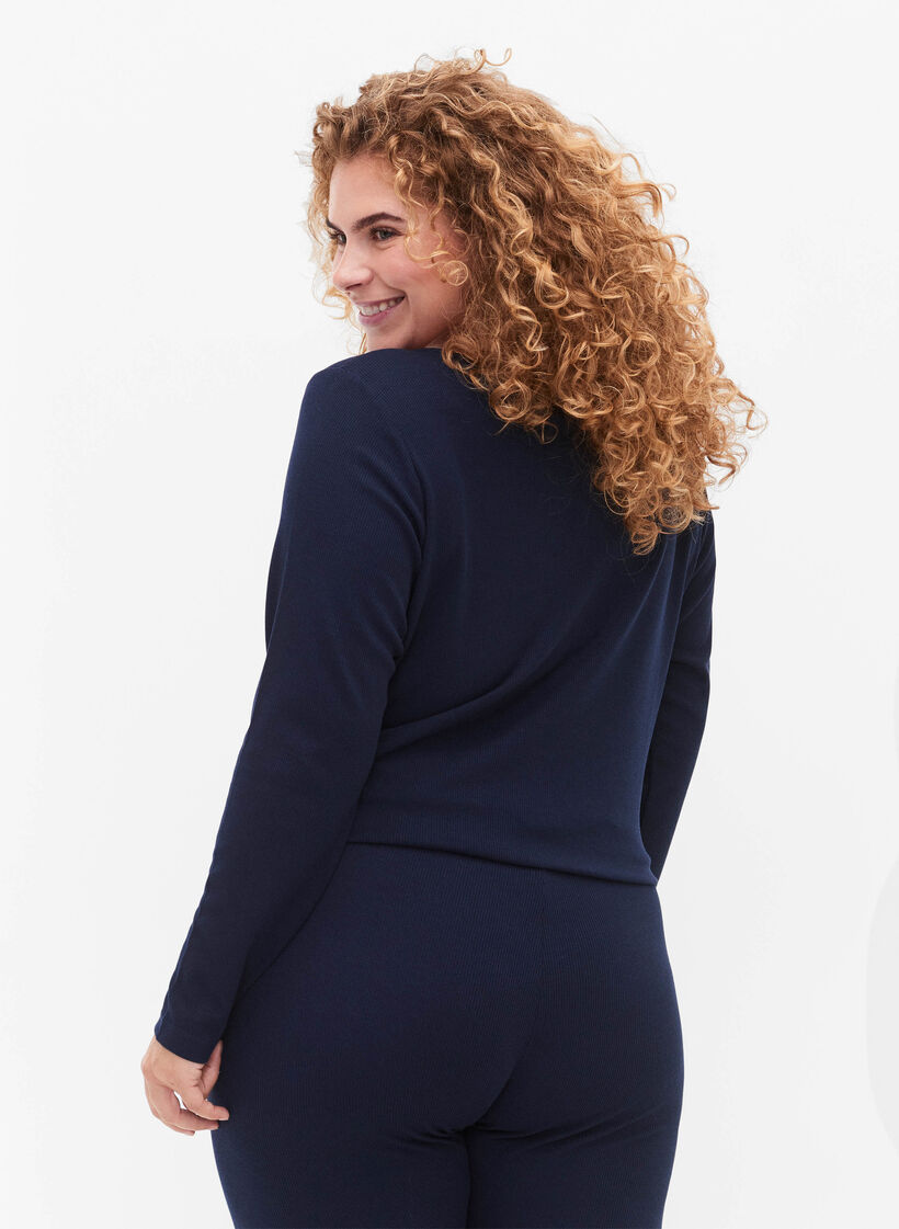 Nightshirt with long sleeves, Navy Blazer, Model image number 1