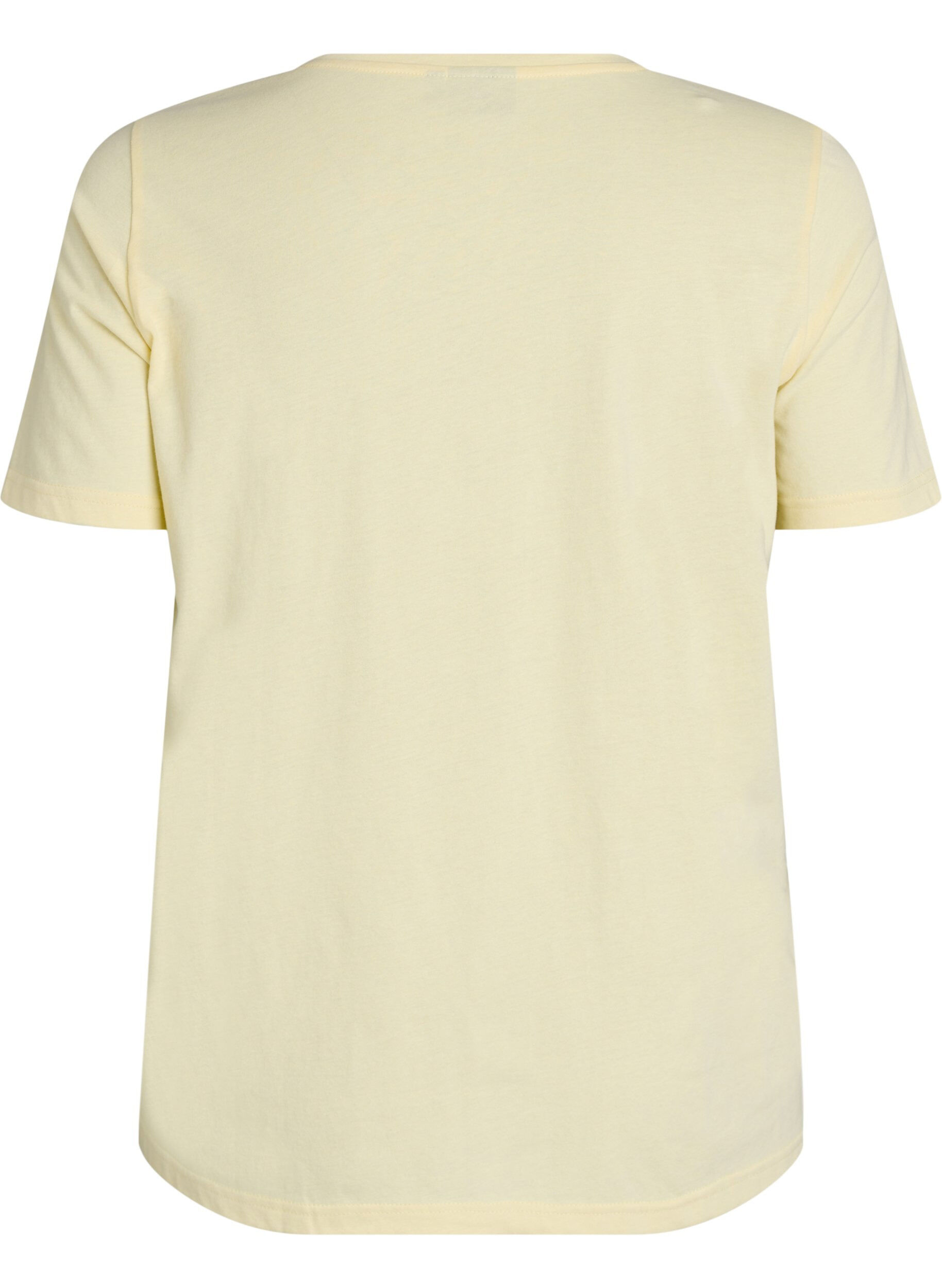 Zizzifashion T-shirt with motif, Yellow, Packshot image number 1