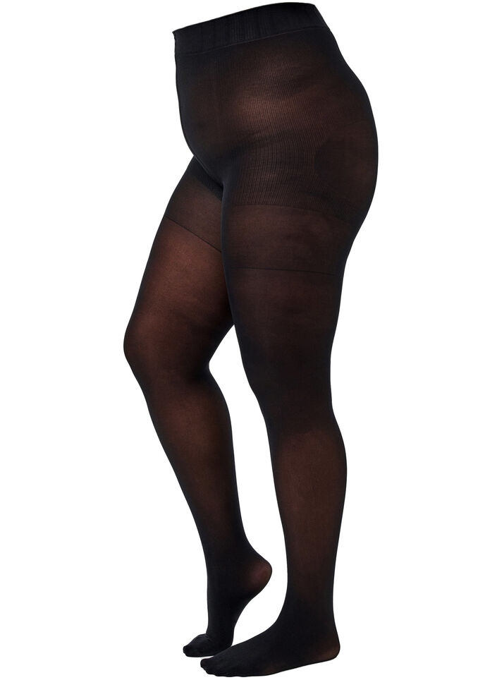 60 denier tights with push up and shaping effect, Black, Packshot image number 0