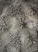Mesh blouse with flowers and sequins, Black, Packshot image number 2