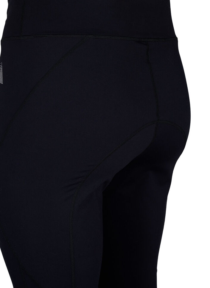 Workout tights with inner thigh reinforcement, Black, Packshot image number 3