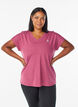 Loose training t-shirt with v-neck, Red, Model image number 0