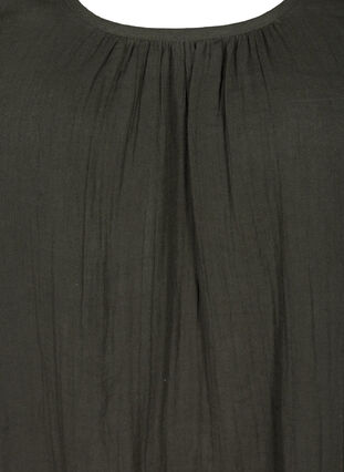 Sleeveless cotton dress in an A-line cut, Khaki As sample, Packshot image number 2