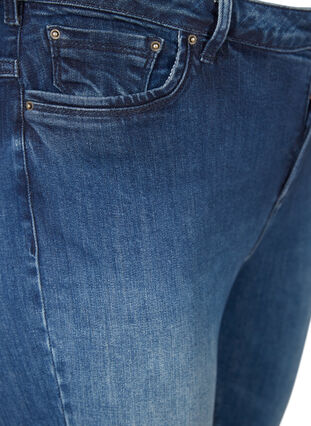 Extra slim Nille jeans with a high waist, Dark blue denim, Packshot image number 2