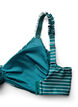Striped bikini top with removable padding, Green, Packshot image number 3