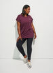 Long workout T-shirt, Red, Model image number 1