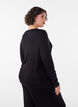 Viscose night top with long sleeves, Black, Model image number 2