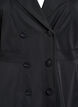 A-line spring coat with double-breasted fastening, Black, Packshot image number 2