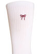 Cotton socks with pattern, White, Packshot image number 2