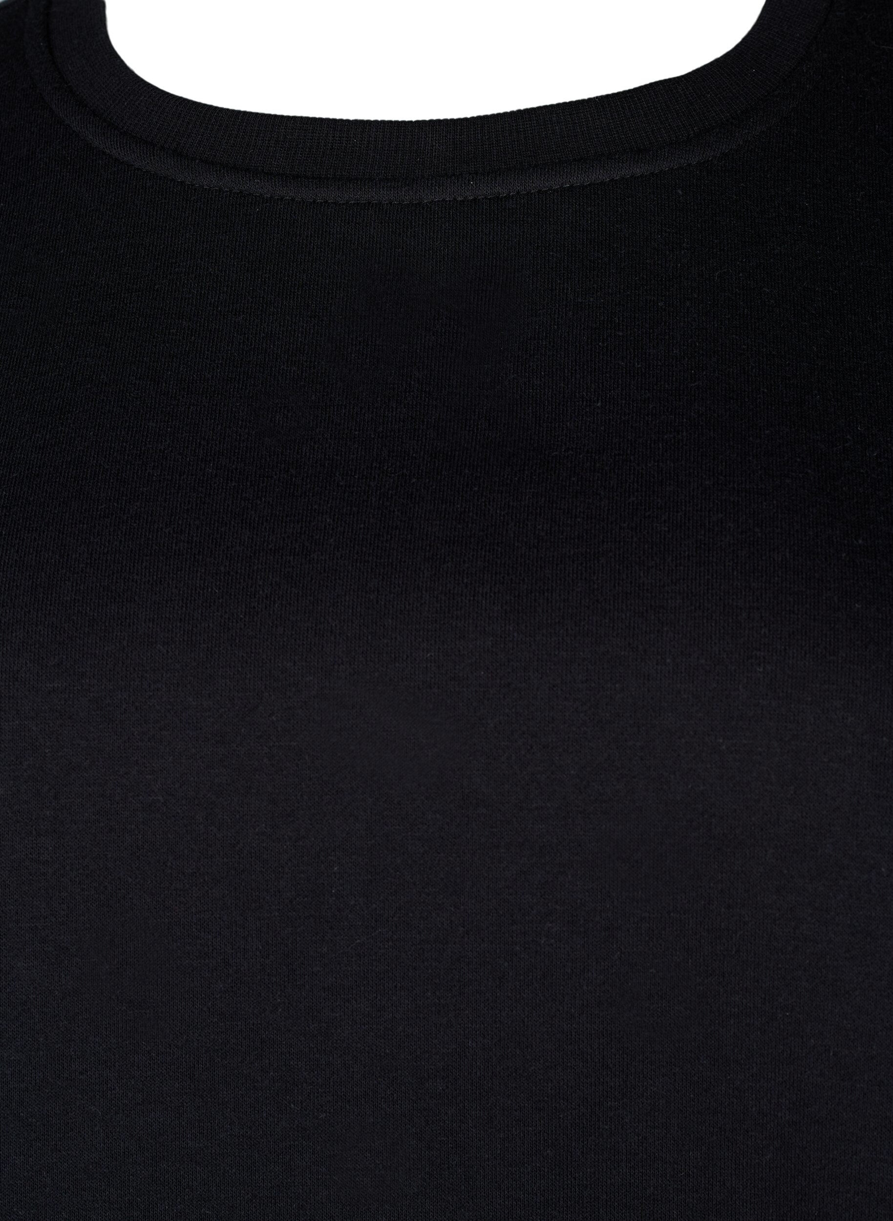 Zizzifashion Sweatshirt with beads, Black, Packshot image number 2