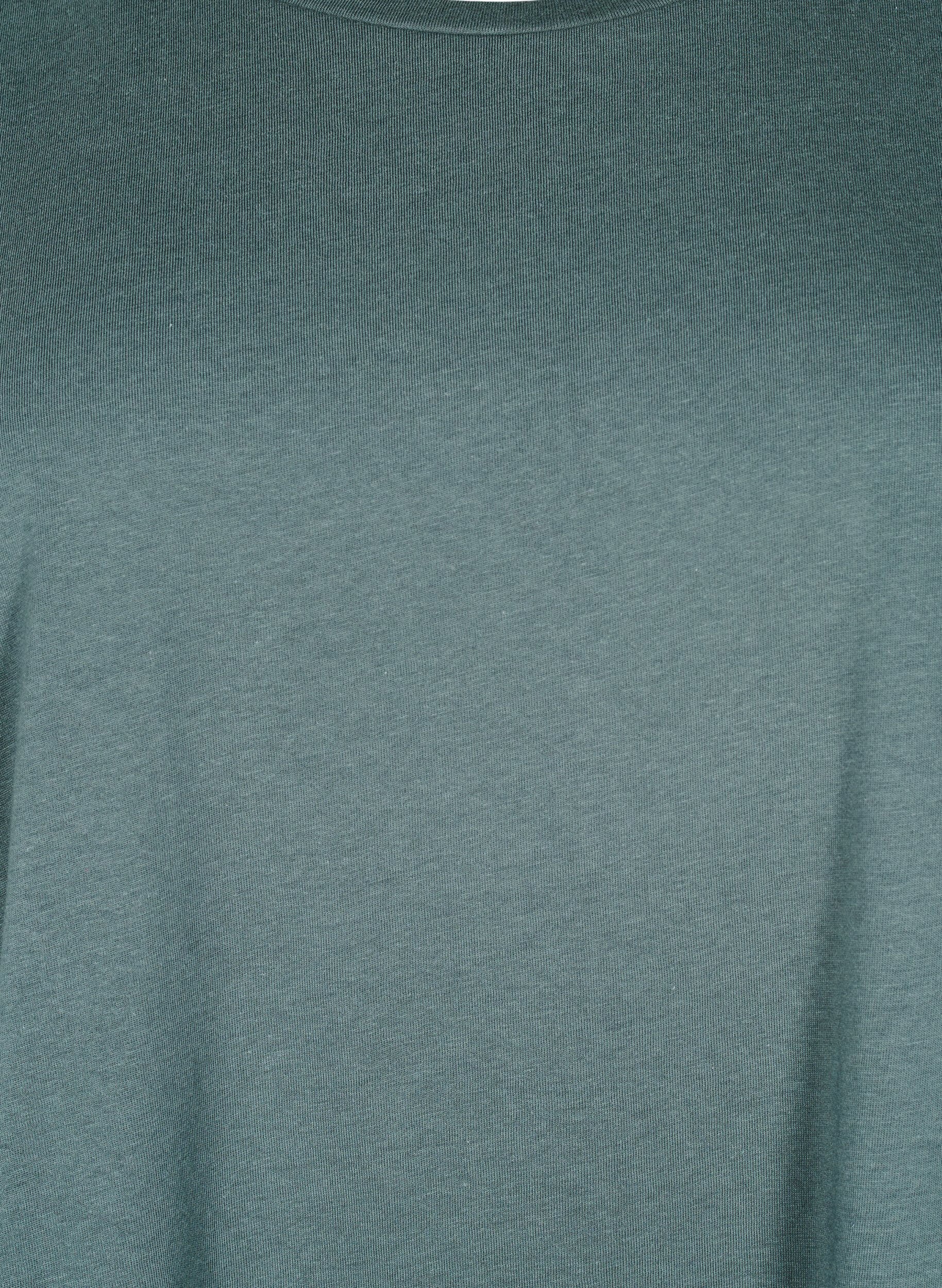 Zizzifashion Short sleeve cotton blend T-shirt, Green, Packshot image number 2