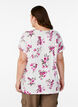 T-shirt with floral print, Pink, Model image number 2
