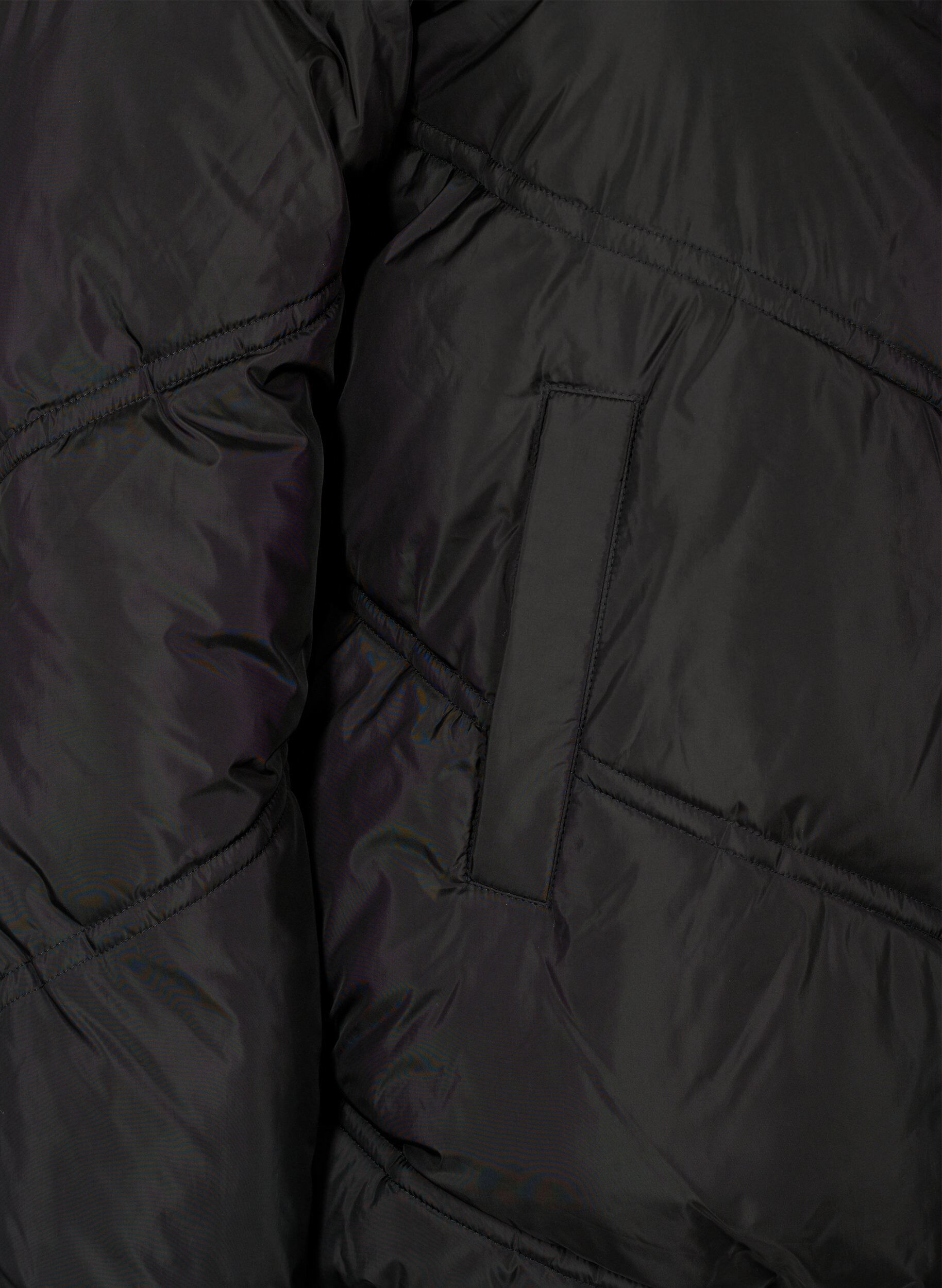 Zizzifashion Short puffer Winter jacket with pockets, Black, Packshot image number 3