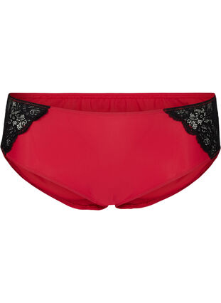 Knickers with lace, Lipstick Red, Packshot image number 0