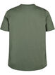 Basic cotton T-shirt with round neck, Green, Packshot image number 1