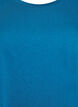 Short sleeved cotton blend t-shirt, Petrol, Packshot image number 2