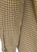 Shirt with small check pattern and rhinestones, Brown, Packshot image number 3