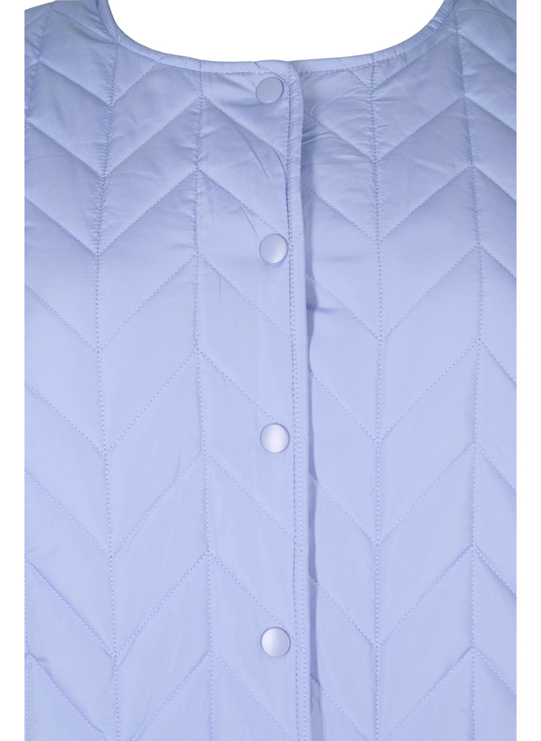 Zizzifashion Quilted jacket with buttons, Eventide, Packshot image number 2