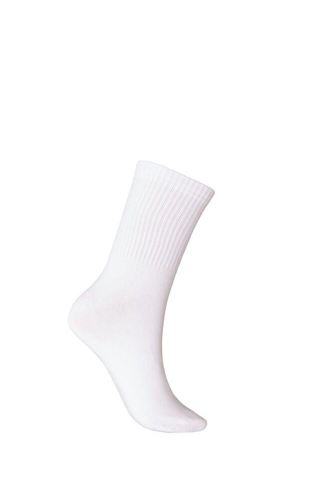 Cotton socks with pattern, White, Packshot image number 1